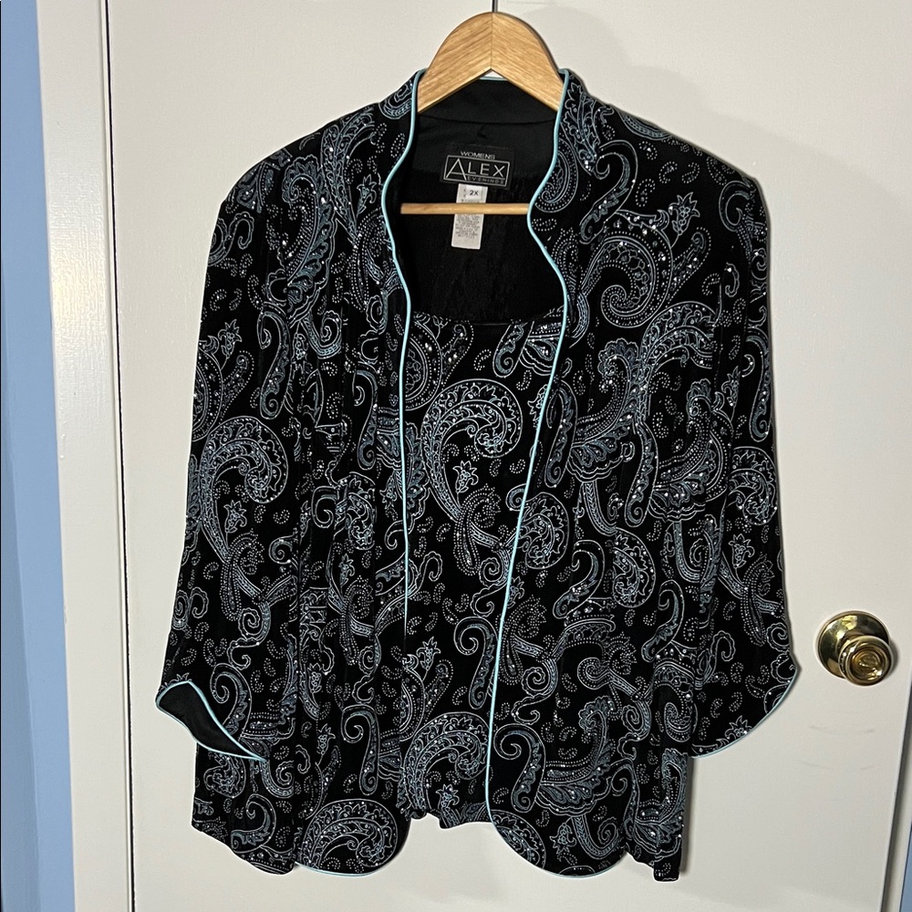 Alex Evenings women’s two piece top size 2X